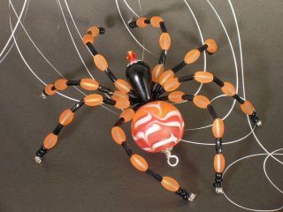 Pumpkin Dead Scary Tarantula Decoration Spider Jack o Lantern 