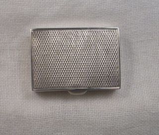Vintage Topazio Portugal Silver Plated Pill or Trinket Box   Textured 