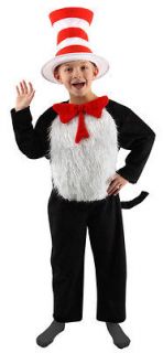 Cat In The Hat Dr. Seuss Costume Kit CHILD Kids 4 6 8 10