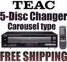 Teac PD D2610 5 Disc Changer Carousel Type PDD2610