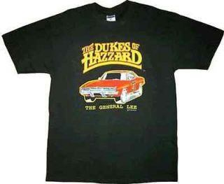 OFFICIALLY LICENSED DUKES OF HAZZARD GENERAL LEE CAR TV SHOW T SHIRT 