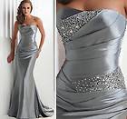 Charming Silver Mermaid Ball/Evening gown/Party/Prom dress/SZ 6 8 10 
