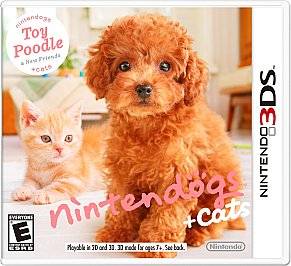 Nintendogs Cats Toy Poodle New Friends Nintendo 3DS, 2011