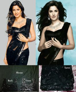   Replica Designer Saree Bridal Party wear Celebrity black sari