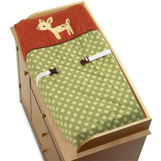 SWEET JOJO CHANGING TABLE PAD COVER FOR FOREST FRIENDS ANIMALS BABY 