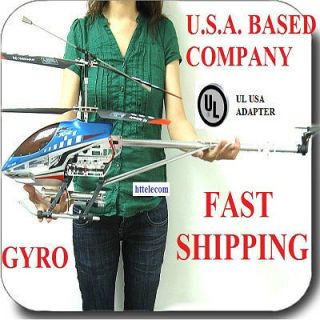 36 inch SKY KING 8501 GYRO 3.5 Channel RC Radio Helicopter+Bla​des 