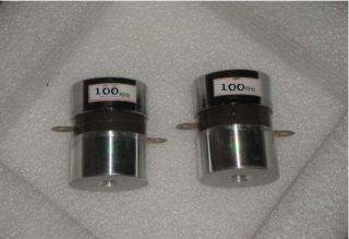 2pcs New 60W 100KHz Ultrasonic Piezoelectric Cleaning Transducer 