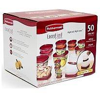   Rubbermaid   Easy Find Lids Food Storage Set Clear Plastic Containers