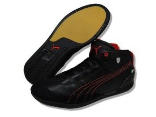PUMA Men Shoes Driving Power Mid SF Black Red Athletic Shoes SZ 12
