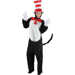 deluxe CAT IN THE HAT dr. suess mens womens adult halloween costume L 