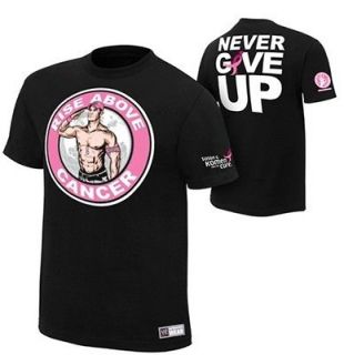 John Cena Rise Above Cancer Mens Authentic WWE Shirt Sz Large Ships 