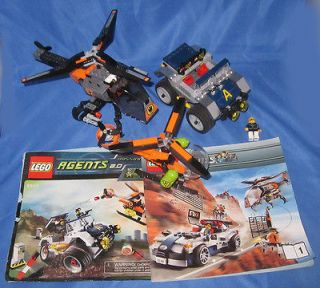 Lego #8969 4 Wheeling Pursuit & #8634 Turbocar Chase (part missing)