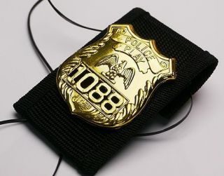 NYPD   Style Police Shield, Lanyard & Cord Set, (Lazy) Fancy Dress, N 