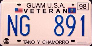   GUARD VETERAN   TANO Y CHAMORRO License Plate