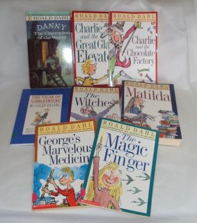 Books Roald Dahl Charlie and the Chocolate Factory Matilda Witches 