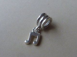 GENUINE SILVER PANDORA LOVELY ALE 925 MUSICAL NOTE DANGLE CHARM 790183