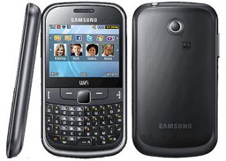 Samsung Chat 335 Black (Unlocked) Brand New Full QWERTY Keyboard Wi 