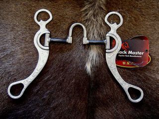   Aluminum Horse Correction Bit 5 Mouth 8 1/2 Cheeks Headstall Tack