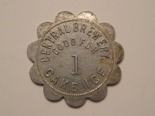 CENTRAL BREWERY GOOD FOR 1 CAKE ICE BEER BREWERY ALCOHOL TOKEN