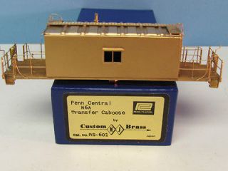 BRASS TRANSFER CABOOSE/PENN CENTRAL, N.Y.C, CONRAIL, AMTRAK, & N.Y.C 