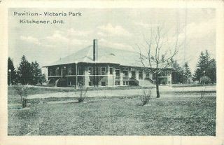 1930 Postcard view of the Pavilion Victoria Park KITCHENER Ontario