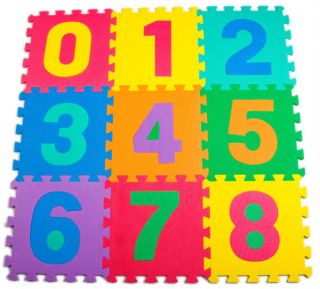   Child Educational Numbers Foam Floor Mat Toy Nursery Outdoor Playmat