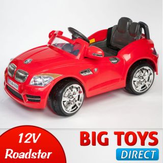 AUTOBAHN Z8 RED 12V BATTERY POWERED KIDS RIDE ON CAR  RC/REMOTE BIG 