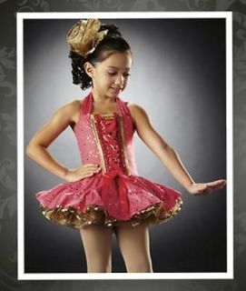 Teachers GOLD DUST Tap Dress Pageant Baby Class Dance Costume CHILD X 