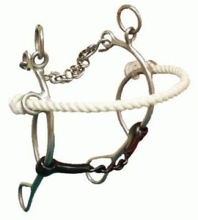 Newly listed Showman Rope Nose Stainless Steel Gag Bit Horse Tack