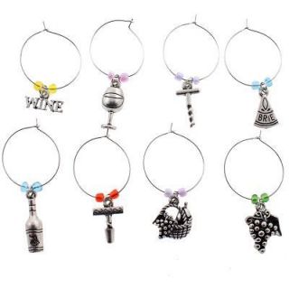   Charms Ring Hoop Party Themes Bottle Opener Corkscrew Grapes Cheese