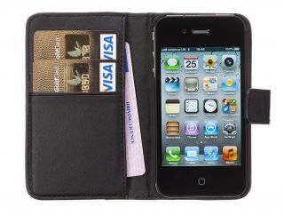Chelsea Compact Leather Wallet & Case for iPhone 4G & 4S