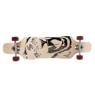 Drop Though Maple Complete LONGBOARD Skateboard China White Tiger Face