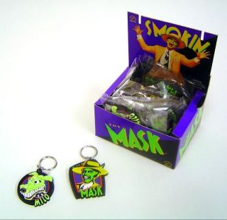 Pair of The Mask and Milo Vinyl Keychains Jim Carey