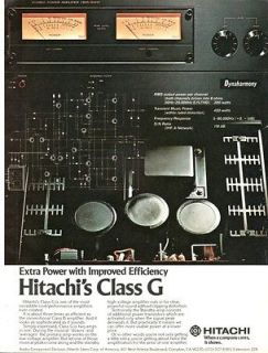 Original Hitachi HA D100/FT D10​0 Amplifier/ Tuner Service Manual.