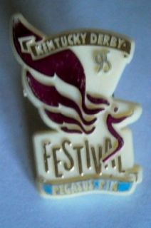 Cool 1995 Kentucky Derby Festival Plastic Pegasus Pin