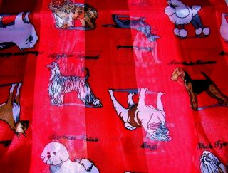 Dog Scarf Afghan Chow Bichon Dalmation Boxer Eskimo Red