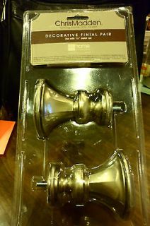 VERY NICE LOOKING CHRIS MADDEN DECORATIVE FINIAL PAIR TRUMPET SHAPED 