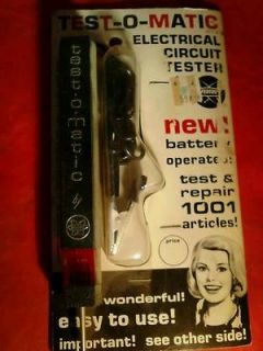 Vintage Test O Matic Electrical Circuit Tester