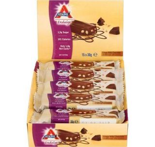 Atkins Endulge Milk Chocolate 30 g Low Carb Crisp Bars   15 Pack