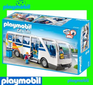 NEW PLAYMOBIL 5106 LARGE SCHOOL COACH WITH BUS STOP City Life BNISB