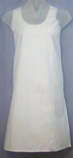 Velrose White All Cotton Princess Slip NWOT 3X 52 Narrow Lace Full 
