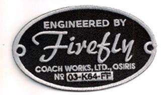   by Firefly Logo 4 Embroidered Serenity Patch  FREE S&H (SEPA FIRE