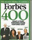 The 400 Richest People 2009 Forbes Mag NO ADDRESS LABEL