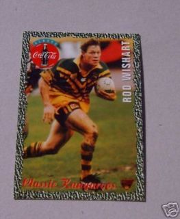 1995 COKE RUGBY LEAGUE CARD #18   ROD WISHART, ILLAWARRA STEELERS 