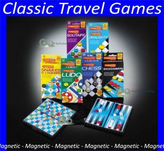 Magnetic Travel Games Traditional Board Pocket Size Kids Childrens Car 