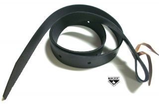 Pro Latigo Black Tie Strap Cinch Leather Premium Soft Latigo Leather 