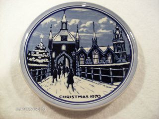 CHRISTMAS 1970 6 1/4 porcelain PLATE    DELFT limited 1ST Edition 