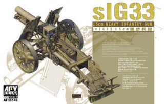 AFV Club 35148 sIG.33 15cm Heavy Infantry Gun 1/35 Scale Plastic Model 
