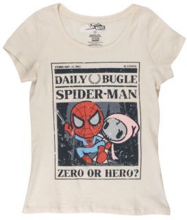   Womens Zero The Hero X Marvel Tee, T   Shirt Spiderman & Ciao Ciao
