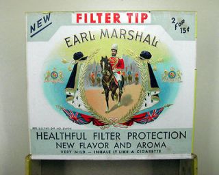 Earl Marshal Filter Tip Cigar Box